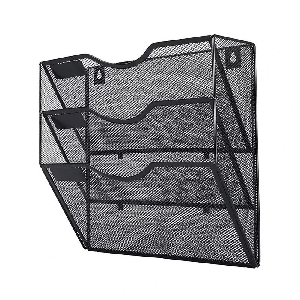 File Folder Hanging - 홈스쿨용 정리 트레이, 3단 메시 소재