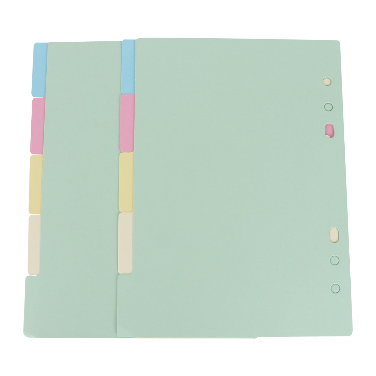 Index Tab Divider - A5 사이즈의 탭 분리대 1세트, 5가지