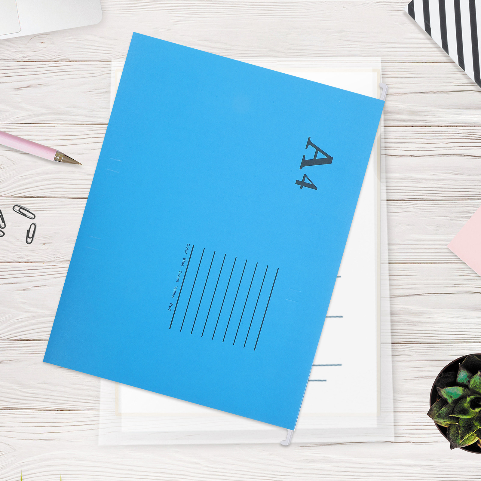 File Folder Hanging - 10개입 A4 사이즈 걸이형 파일 폴더,