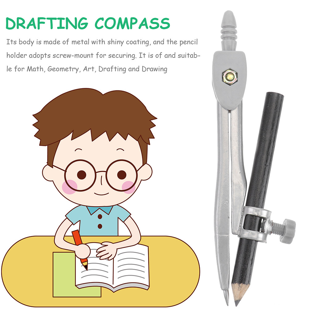 5개들이 기하학 컴퍼스 세트, 단단한 팁, 휴대용, 미 - Compass Geometry Set 리뷰 및 가격