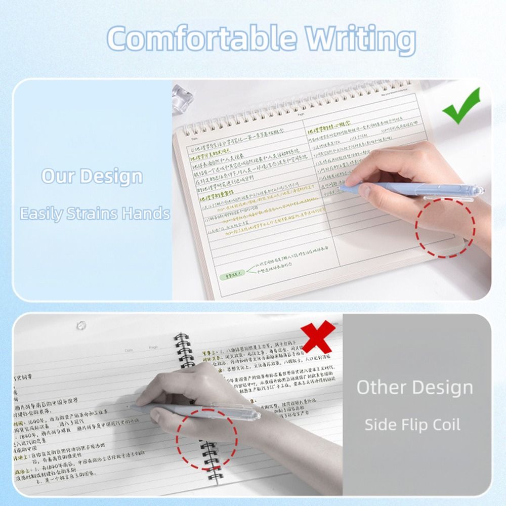 심플 두꺼운 종이 코일 노트 그리드/가로줄 분할 디자인 - Graph Paper Pad 리뷰 및 가격