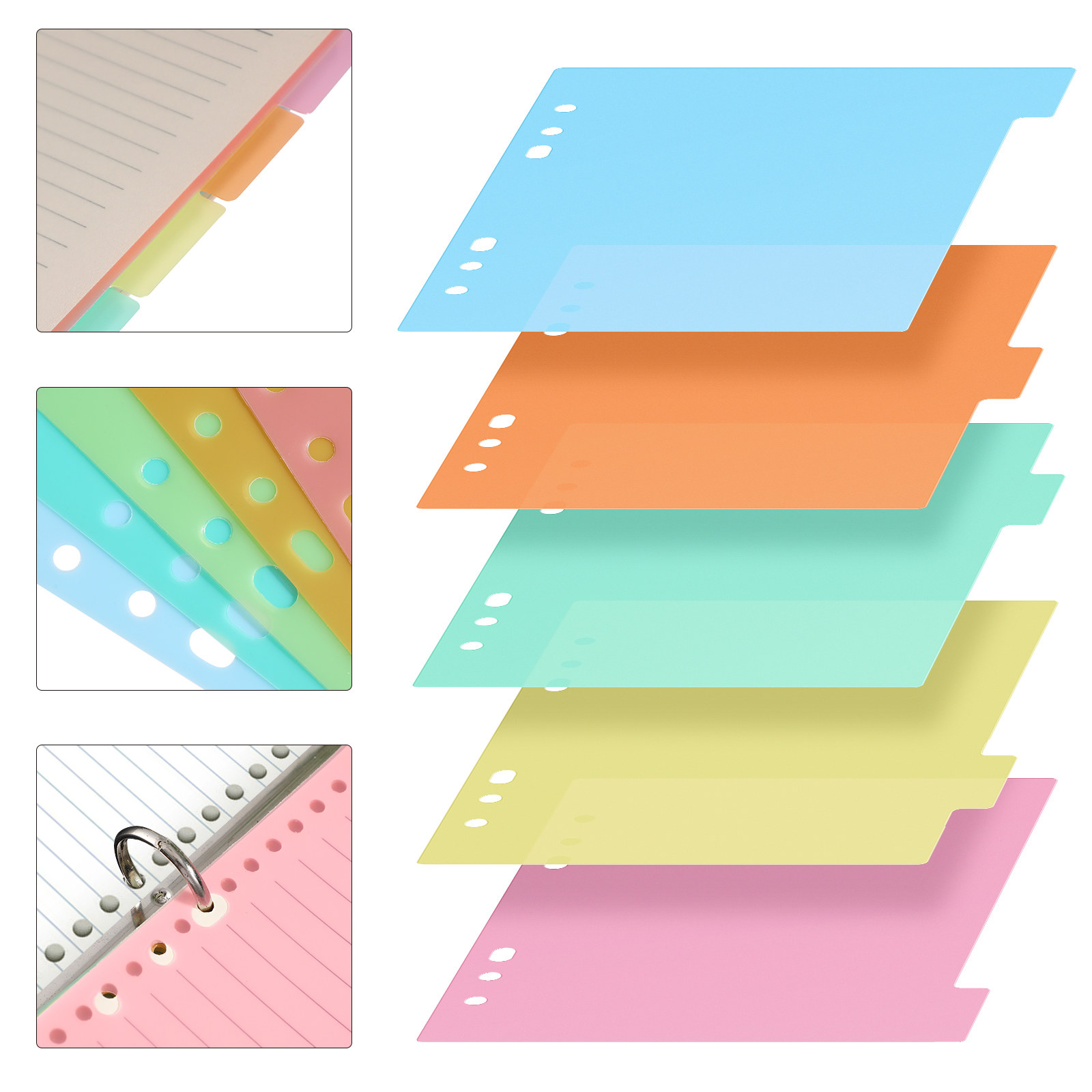 A5 사이즈 노트나 플래너에 사용할 수 있는 10개의  - Index Tab Divider 리뷰 및 가격