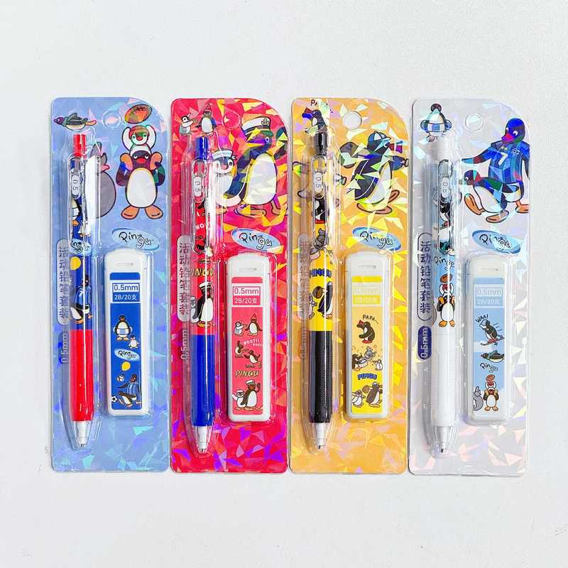 4/24pcs Kawaii Pingu 기계식 연필 세트 - Mechanical Pencil Lead 리뷰 및 가격