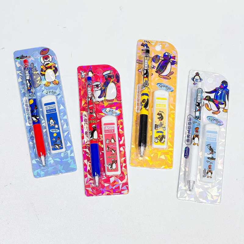 4/24pcs Kawaii Pingu 기계식 연필 세트 - Mechanical Pencil Lead 리뷰 및 가격