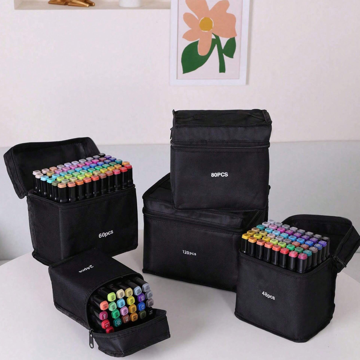 24-262색 알코올 드로잉 마커 듀얼 팁 영구 아트  - Whiteboard Marker Set 리뷰 및 가격