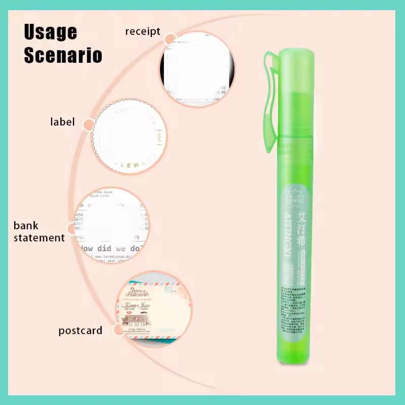 개인 정보 보호 스프레이 펜 감열지 수정기 데이터 보호 - Correction Fluid White 리뷰 및 가격